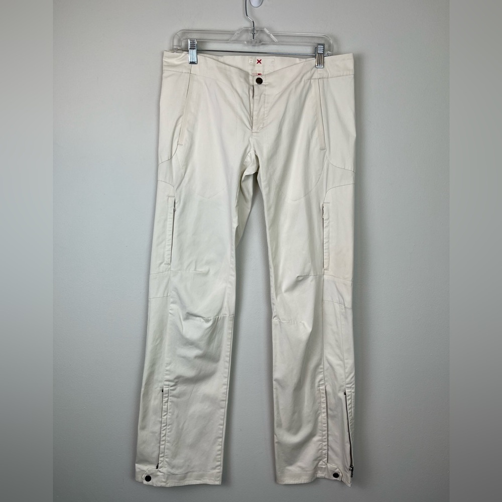 RLX Ralph Lauren Cream/White Y2K Low Rise Performance Pants